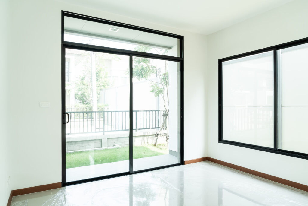 Internal glass doors in Chobham Surrey by Urban & Grey, offering elegant, custom solutions for light-filled, stylish interior spaces.